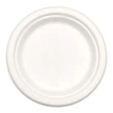 100/50pcs-White/Natural Color (Original) 6/8 Inch Thick Luxury Sugarcane Fiber Paper Plates-Reusable, Leak-Proof, Disposable, Suitable For Various Celebrations; , Compostable, Ideal For Parties, Picnics, Weddings, Barbecues, Strong Load-Bearing Disposable Tableware - Multicolor - View 19