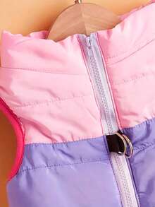 1pc Small & Medium Dog/Cat Pet Vest, 3-Color Pet Jacket With Outdoor Leash Attachment - Multicolor - View 9