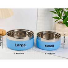 CFUNIQ Personalized Stainless Steel Pet Bowl, Large Capacity Dog Food And Water Bowl For Medium And Large Dogs, Christmas Dog, Cat Bowl, Puppy Supplies, Kitten Supplies, Dog Bowl, Cat, Personalized Gift, Customized Item, Dog Food Bowl, Happy Dog. - Multicolor - View 14