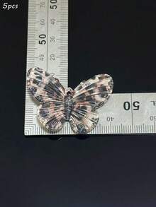 Autumn And Winter Hanging Hole Leopard Print Butterfly Accessories, Diy Flat Bottom Phone Case Pendant Decoration Accessories Wholesale - Multicolor - View 14