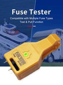 Car Circuit Tester DC 24V Automotive FuseTester And Puller Check For Circuit Breakers For Car ATR ATO/ATC ATM Multi-Functional Car Checker Puller Removal Tool Also Test For Glass Tube Fuse - A - View 3
