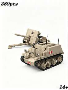 مجموعة بناء مكعبات 1 قطعة حامل بندقية برين البريطانية/مدفع QF 2-Pounder، تصميم دقيق بمقياس 1:35، يمكن تجميعه، يمكن تحريكه للأمام والخلف، نموذج عسكري قابل للجمع، مجموعة بناء مكعبات دبابة عسكرية، ديكور المنزل والمكتب، جمالية عسكرية قوية ومتعة بناء مكعبات مجتمعة، نموذج مجموعة تاريخ عسكري، مجموعة تجميع دبابة عسكرية من الحرب العالمية الثانية للبالغين - متعدد الألوان - مشاهدة 7