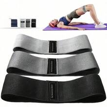 3pcs Resistance Band Set, Elastic Hip Band, Wide Hip Training Band, Suitable For Squats, Hip Activation, Fitness Workout, Suitable For Gym And Outdoor Sports - Multicolor - View 7