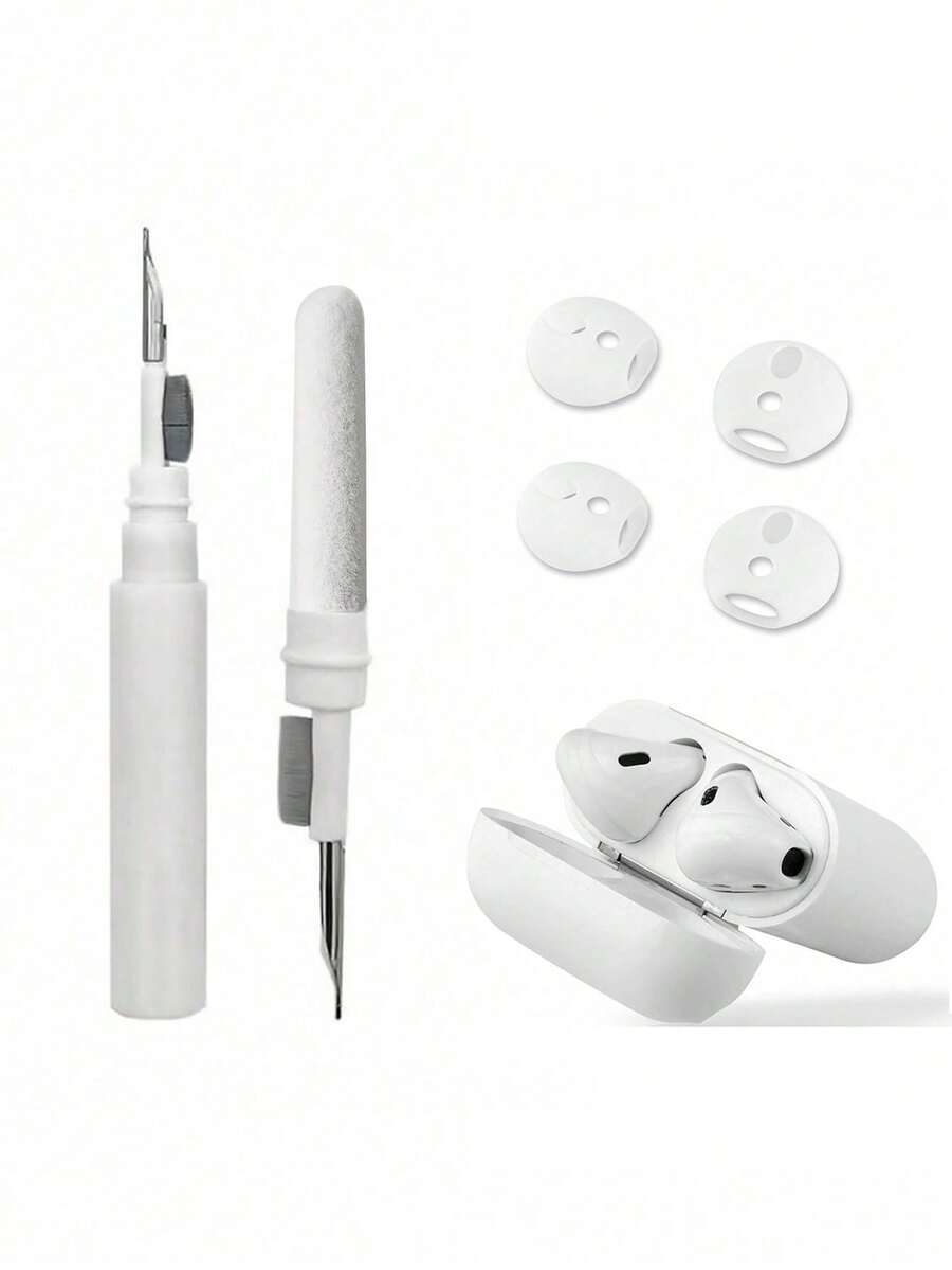 2-In-1 Cleaning Kit: Earbud Cleaning Brush With Phone Case Brush Head Compatible With Iphone 13 Pro Earphones