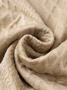 Áo polo nam tay dài dệt jacquard họa tiết kim cương phong cách Old Money cho mùa thu/đông, cổ V phối màu tương phản, kiểu mặc chui đầu casual đi làm - Màu Khaki - Xem 8