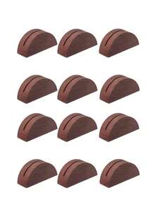 1/6/12pcs Table Number Holders, Wedding Table Number Holders, Semi-Circular Table Card Holders, Suitable For Office, Poster, Photo, Menu, Banquet, Christmas Party, Restaurant, Store, Wedding And Various Event Decorations. - Multicolor 1 - View 14