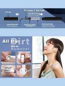 2-In-1 Cleaning Kit: Earbud Cleaning Brush With Phone Case Brush Head Compatible With Iphone 13 Pro Earphones - A - View 10