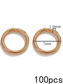 100Pcs 304 Stainless Steel Open Jump Rings, Multi‑Color Connector Rings, Charms For Jewelry Making, DIY Necklace Bracelet Earring Making Supplies - Open Ring - View 19