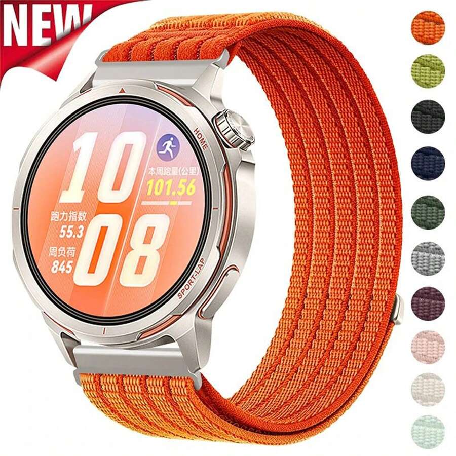22MM Nylon Breathable Watch Band, Suitable For Redmi Watch 5 Active/ 5 Lite, Hook And Loop Adjustable, Secure Fit, Durable Smartwatch Replacement Strap - 22mm - View 1