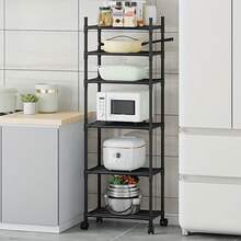Storage Islands & Carts - 6-tier Metal Storage Shelf - View 2