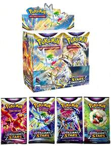 asmodee Pokémon 360pc/200pcs/100pc Cards Vmax GX Vstar, Creative Fun Anime Game Cards, Pocket Monsters, Card Collection - Multi-color - View 1