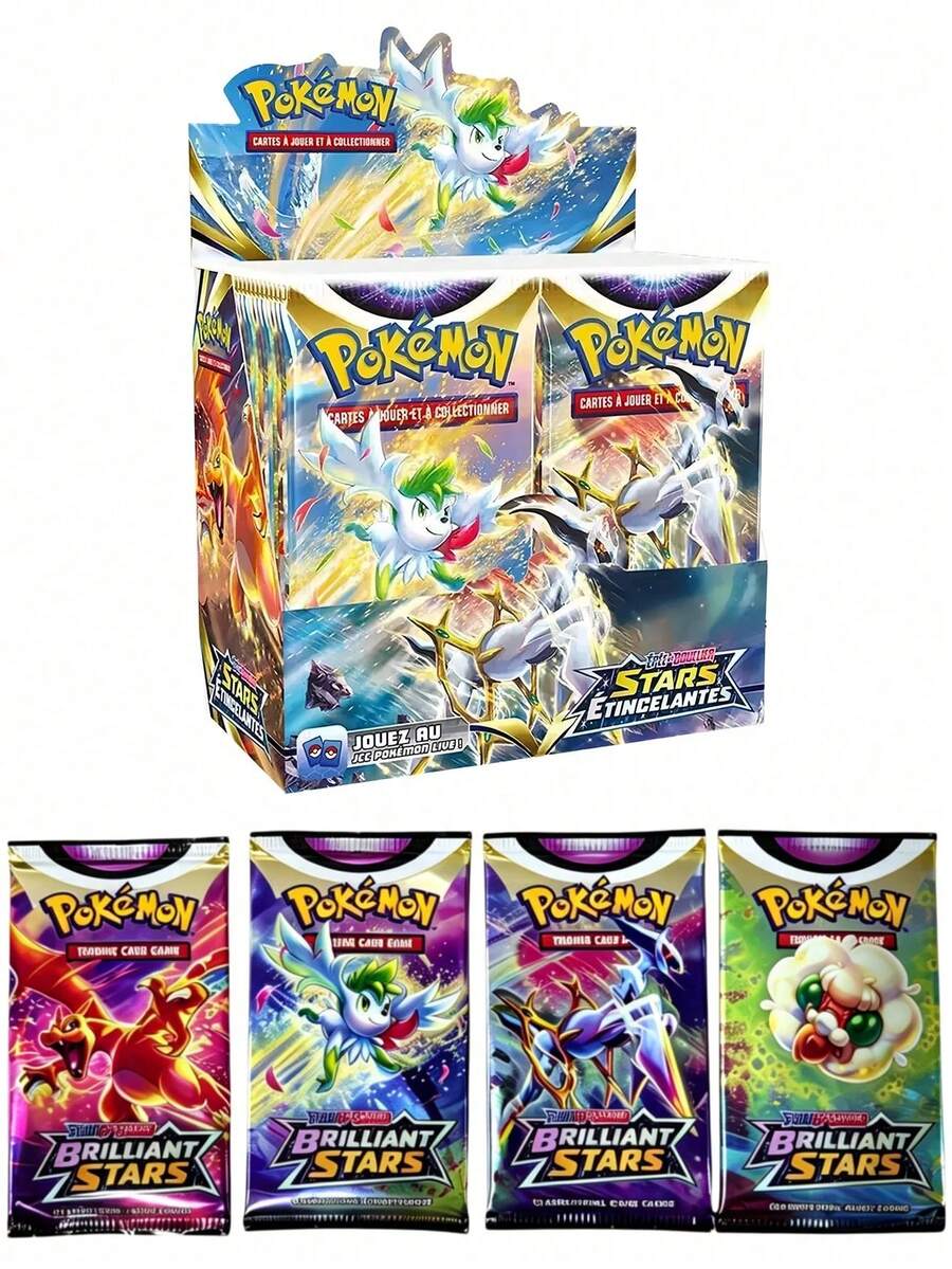 asmodee Pokémon 360pc/200pcs/100pc Cards Vmax GX Vstar, Creative Fun Anime Game Cards, Pocket Monsters, Card Collection - Multi-color - View 1