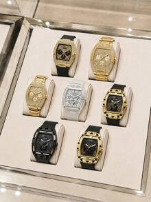 Guess Jam Tangan Pria Quartz dengan Casing Resin Transparan dan Tali Silikon Putih, Gaya Kronograf Multi-Dial Sporty, Aksesori Streetwear dan Liburan Akhir Pekan - Satu-Ukuran - View 10