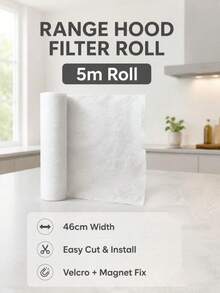 5m Kitchen Range Hood Filter Paper Grease Filtration Mesh Non-Woven Fabric Dust Cover, Suitable For High Temperature Environments - Multicolor - View 9