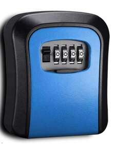 Outdoor Flip-Cover Key Lock Box, Waterproof Wall-Mounted Metal & Plastic Key Storage, With 4-Digit Resettable Combination Access, Key Hider With Protective Cover, Upgraded Large Capacity Password Box, Suitable For House/Car Keys, ID Cards, Perfect For Home, Outdoor, Garage, Office, Hotel, Emergency, Travel And Decoration, No Power Required - Multicolor - View 14