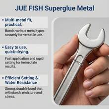 Metal Adhesive, Wood Metal Plastic Bonding Household Waterproof Metal Glue, Multi-Metal Compatible Practical. Strong Bonding For Various Metal Types, Fast Drying Immediate Effect, Tough And Durable Bonding, Can Withstand Moisture And Stress. Gift For Family And Friends, Back To School Gift, Christmas Gift - A - View 6