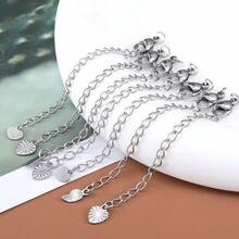 10Pcs Stainless Steel Extension Chain With Lobster Clasp, Suitable For DIY Bracelets, Necklaces And Jewelry Making Accessories - Extended Chain With Lobster Clasp - View 4
