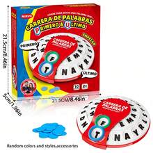 Word Rush Letter Spelling Board Game, Interactive Group Word Building Game, Quick‑Thinking Vocabulary Training Desktop Toy, Funny Family Party Game, Holiday Festival Gift - Multicolor - View 11