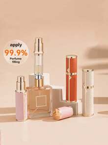 10ml Travel Perfume Refillable Bottle, Premium Leather Spray Perfume Bottle With Pump Head, Liquid Storage Container, Essential For Dates, Sports, Office, Suitable For Travel, Living Room, Bedroom, Bathroom Home Decor, Fun Gift, 1pc - Multicolor - View 2