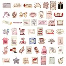 somoving 50pcs Cute Pink Girl Doodle Stickers Waterproof Decorative Decals For Books, Water Bottles, Computers, Headphones - Multicolor - View 10