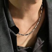 Men's Stainless Steel Bamboo Joint Rhombus Necklace, Versatile Collarbone Chain Sweater Chain Accessory - Chain - View 1