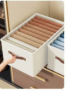 No-Divider Storage Box, Clothing Organizer Box, Home Clothing Storage Box, Drawer-Style Storage - Multicolor - View 2