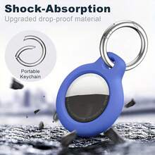 HUSQIER 2pcs AirTag Protective Case - AirTag Protective Case With Keychain, AirTag Protective Shell Anti-Scratch Keychain, Accessories For AirTag GPS Item Finder Tracker - Multicolor - View 5