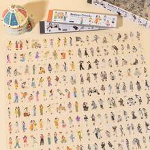 1pc/2pcs Mini Character Sticker Book, Multiple Different Style Character Stickers, Vibrant Colors And Exquisite Illustrations, Multi-Functional Scrapbook Stickers For Decoration, Art Journal, Card Making, Handmade DIY Stickers, Holiday Gift - Sticker Book - View 6