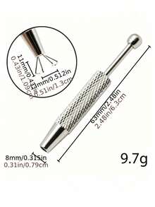1/2pcs Precision 4-Prong Jewelry Tweezers - Stainless Steel Gemstone Diamond Holder, Essential For Jewelry Making, Jewelry Crafting Tool | Fashion Design Tweezers | Durable Hand Tool, Jewelry Making Accessory - A - View 11