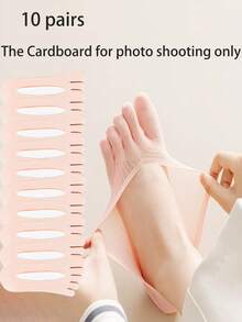 6 Pairs Women's Non-Slip Five Toe Socks, Thin Breathable Ankle Socks For Summer - Multicolor - View 11