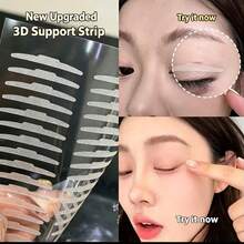 3/5/10pcs Double Eyelid Stickers Matte Small Arc Wide Water Drop Shape Invisible Non-Reflective Inner Double Eyelid Swollen Puffy Eye Single Double Eyelid Magic Tool - Nude - View 1