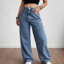 Women Jeans - EL040 Blue - View 2