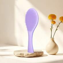 1pc Paddle Hair Brush, Soft Bristle Hair Comb, Suitable For Wet And Dry Long Curly Hair, Ergonomic Handle Hair Styling Accessory, Home Travel Daily Use - Multicolor - View 13