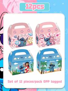 Disney This Stitch Tropical Aloha Theme Party Gift Box Set Provides A Practical Packaging Solution For Pop Culture Themed Celebrations And Private Social Gatherings, Made Of Upgraded Thickened Cardboard - Multiple Styles - View 5