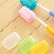 3/5/6/8/12PCS,Portable Toothbrush Holder - Durable Travel Toothbrush Storage Box, Unscented, Easy To Clean Toothbrush Rack, Designed For Personal Care And Hygiene - Multicolor - View 1
