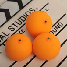 1pc Orange Squeeze Toy, Super Soft TPR Slow Rebound Stress Relief Toy, Back To School Season Pressure Release Toy, Soothe Mood, Relieve Daily Stress, Practical Hand Training Toy, Suitable For Daily Use - Orange - View 6