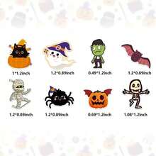 1500pcs Halloween Stickers, Pumpkin Decorative Stickers, Gift Wrapping Stickers, Halloween, Christmas Gift Decorative Stickers - A - View 2
