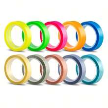 5 Rolls/Pack Color Index Marker Stickers, Removable Fluorescent Colored Labels, Semi-Transparent, Suitable For Reading, Learning, Home, Office, School - one-size - View 8