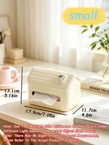 Multifunctional Plastic Tissue Box With Divided Storage Compartments, House‑Shaped Napkin Holder For Phone Remote Pen Eyeglasses, Desktop Organizer For Home Office Table - Multiple Styles - View 19