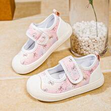 Girls Baby Head-Wrap Walking Shoes, Shallow-Cut Hook & Loop Infant Sports Shoes - Baby Pink - View 14