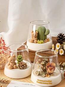 New Four-Piece Silicone Bear Candle Mold, Adorable 3D Design, Perfect For Handmade Scented Candles. High Temperature Resistant And Won't Deform, Easy To Demold Without Burrs. A Versatile Mold For Home DIY, Craft Projects, And Gift Candle Making. - White - View 7