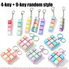 Keyboard Squeeze Toy Keyboard Fingertip Toy Keychain Pressure-Resistant Keyboard Button Finger Press Stress Relief Toy Suitable For Adults Pressure-Resistant Finger Keyboard Game Keychain Party Gift/Key Decoration - Multicolor - View 15
