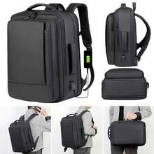 16" Laptop Backpack Waterproof USB Rucksack Large Briefcase Travel Luggage Bag - 43x31x24cm - View 2