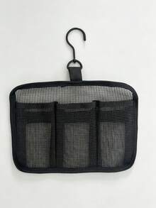 Portable Large Capacity Mesh Storage Bag With Compartments And Hooks, Toiletry Bag (Suitable For Shower, Travel, Camping, Gym And Daily Use) - Multicolor - View 10
