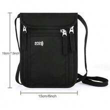 Men's RFID Anti-Theft Crossbody Bag, Lightweight Travel Shoulder Bag, Multi-Pocket Passport Organizer, Suitable For Daily Use - Multicolor - View 6