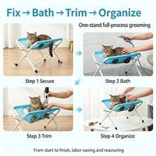 1pc Pet Grooming Hammock, Suitable For Dog And Cat Bathing And Nail Trimming Restraint - Multicolor - View 11