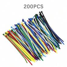 200pcs Random Color DIY Plastic Zip Ties Bird Nest Building Educational Toy, Boredom Relief, Chewing & Foraging Enrichment Accessory, Nesting Material For Parrots, Small Parrots, Cockatiels, Lovebirds And Other Small Pet Birds Cage Play - View 4