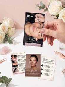 200/500/1000pcs Kartu Nama Bisnis Salon Kecantikan Kustom dengan Kode QR, Kartu Nama Informasi Media Sosial dengan Foto dan Teks Kustom, Kartu Nama Bisnis Kecil yang Dapat Diedit untuk Seniman Bulu Mata, Klinik Kecantikan, Studio, Perlengkapan Kantor - MultiWarna - View 3