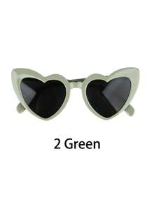 2/12/24pcs Heart-Shaped Frame Glasses, Suitable For Fashion Theme Concerts, Weddings And Store Celebration Guest Favors, Perfect For Party And Performance Looks - Eyeglasses Set - View 24