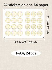 LICVIC Custom Text Christmas Gift Stickers, Personalized Family Name Labels, Elegant Golden Holiday Style, Customized Merry Christmas Envelope Seals, Customizable Gift Wrapping Labels, Christmas Cards, Present Decor, Holiday Party Gifts, Round Sticker - Style B - View 10